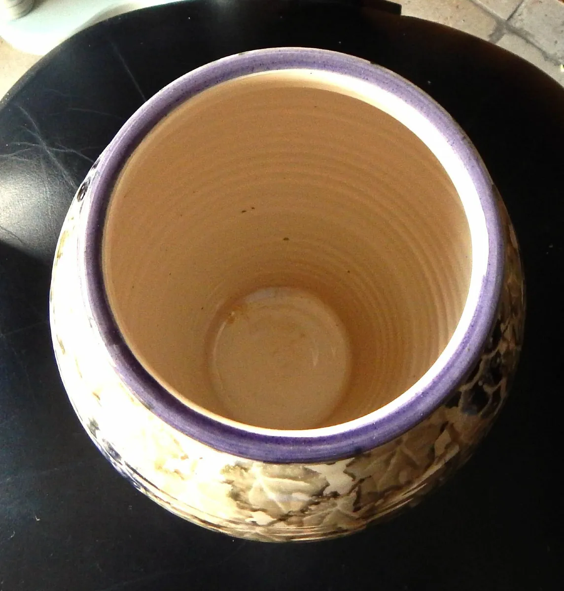 Stamped Studio Pottery Vase - Image 3