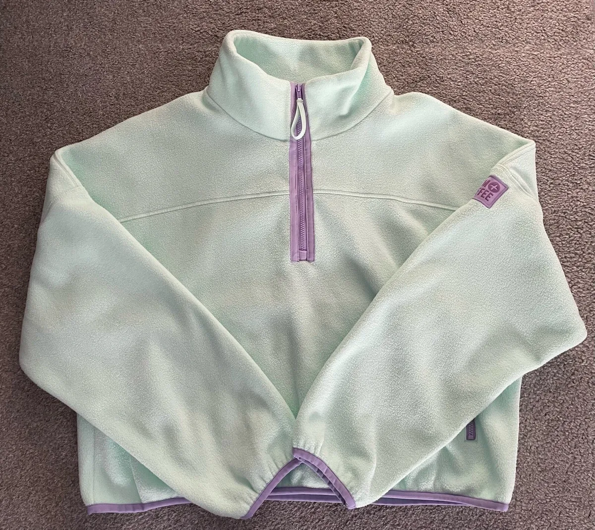 Gym + coffee cropped fleece - Image 1