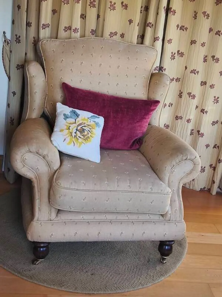 Queen Anne Wing back Armchair - Image 1