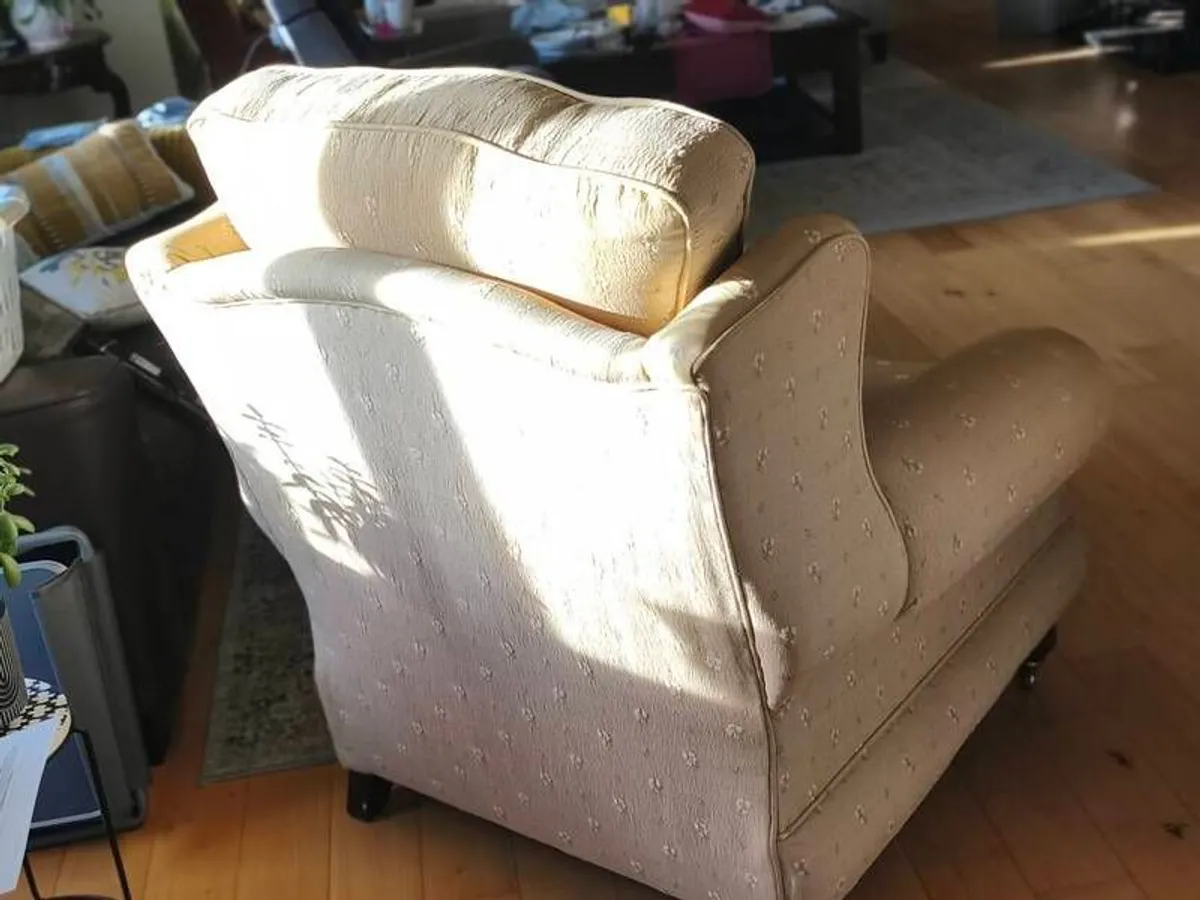 Queen Anne Wing back Armchair - Image 4