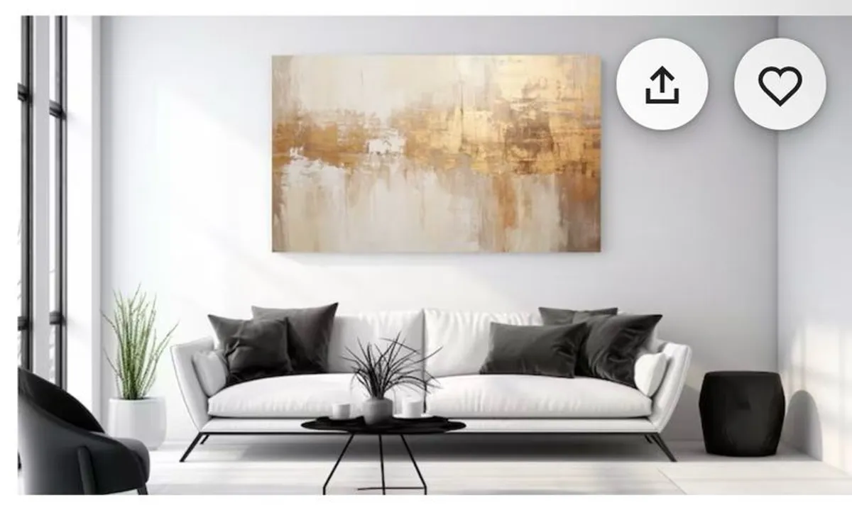 Gold Canvas Print - Brand New - Image 2