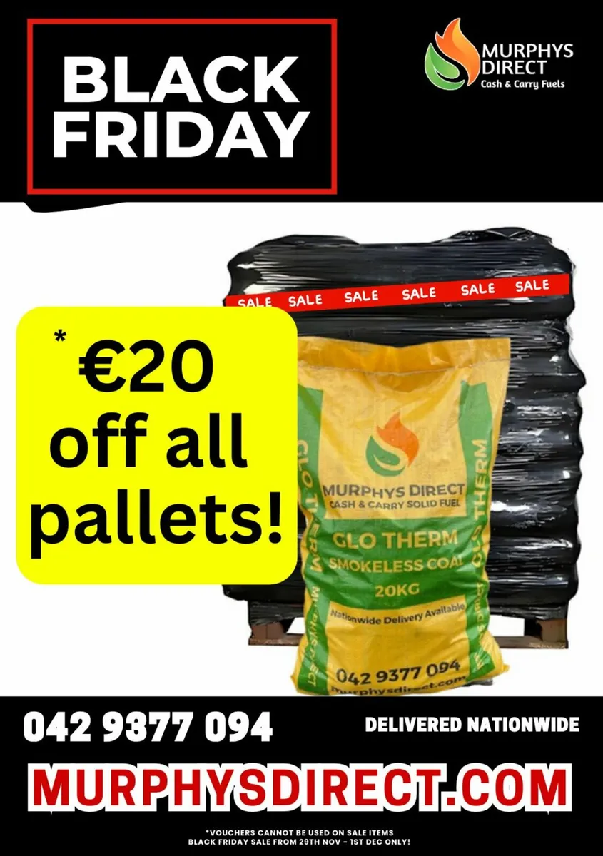 COAL - €20 OFF ALL PALLETS! BLACK FRIDAY SALE! - Image 1
