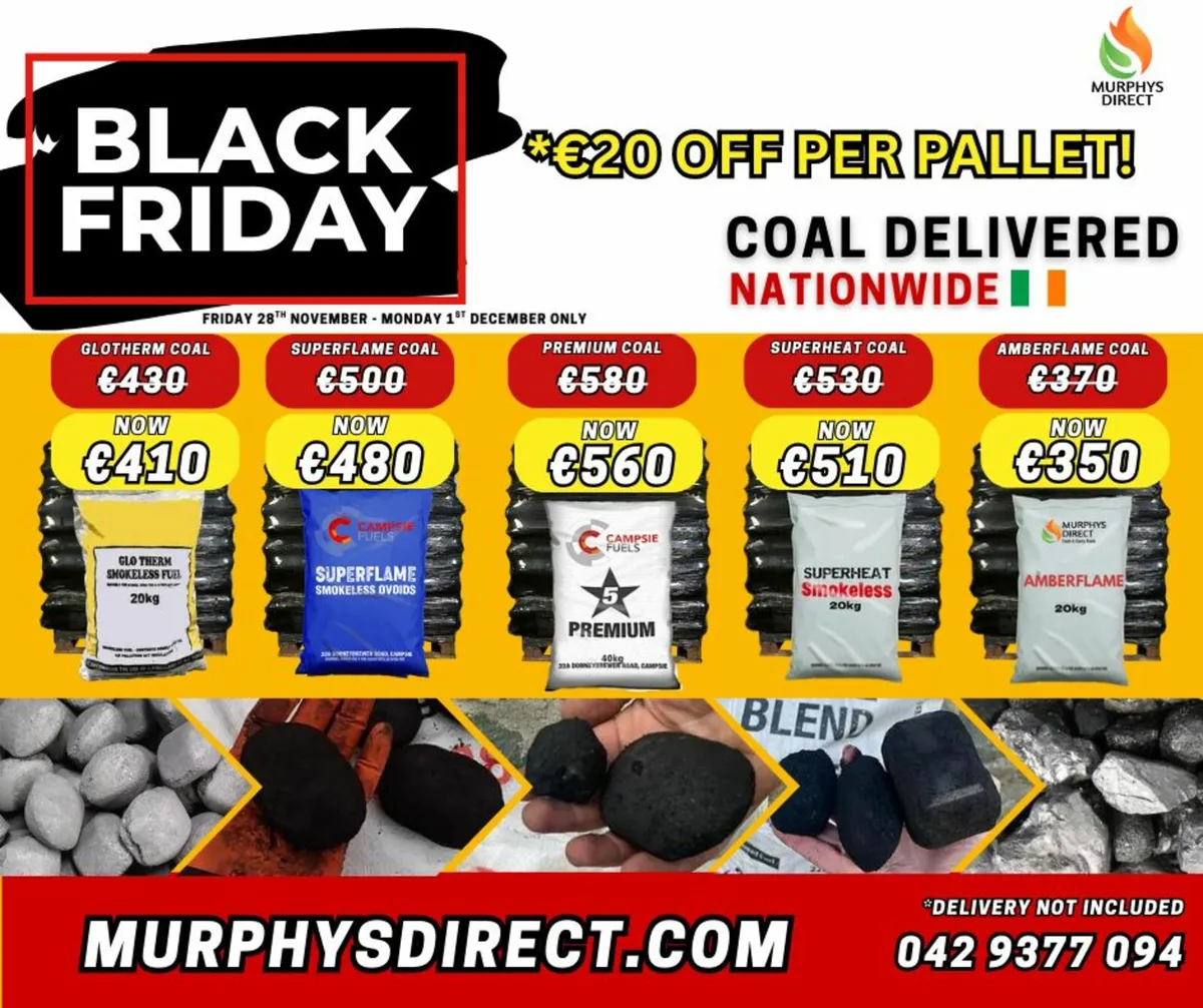 COAL - €20 OFF ALL PALLETS! BLACK FRIDAY SALE! - Image 2