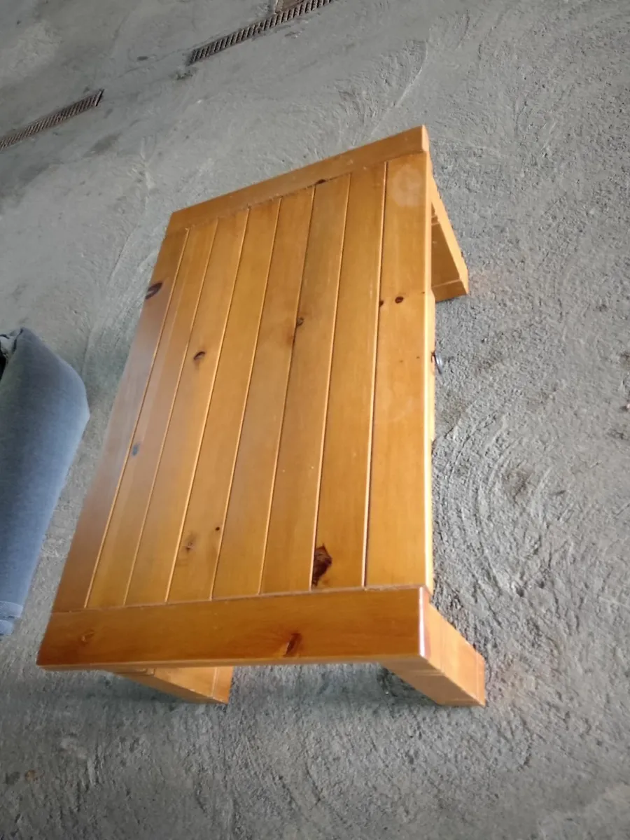 Solid Oak Coffee Table - Image 3