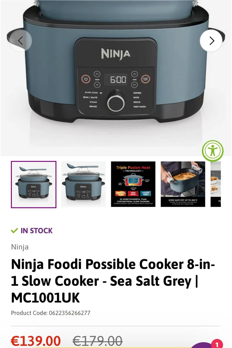 BRAND NEW NINJA 8-IN -1 SLOW COOKER - Image 1