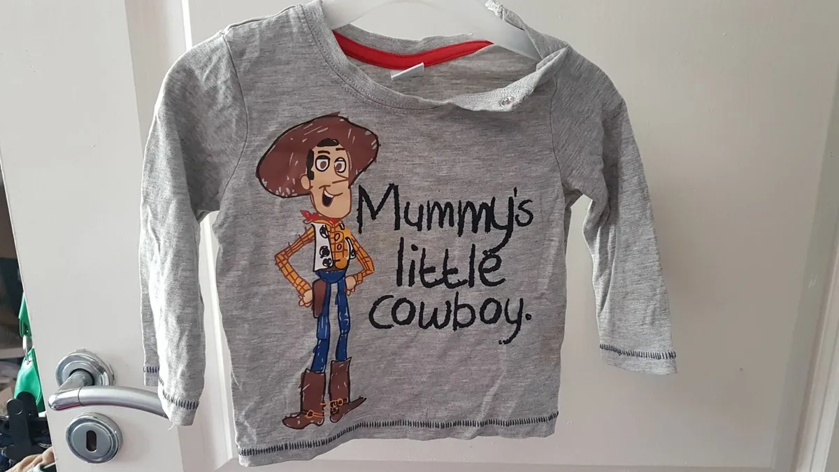 6-9 toy story top worn once - Image 1