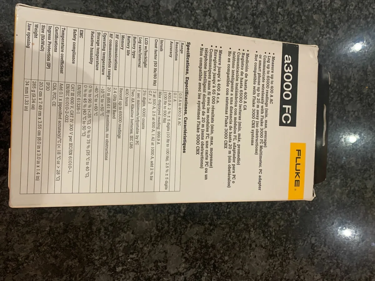 Fluke Wireless AC Clamp meter Model  a3000 FC - Image 4