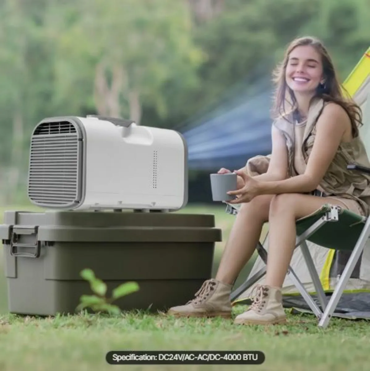 Portable Air Conditioner, 4250 BTU 3-Speed Air - Image 4