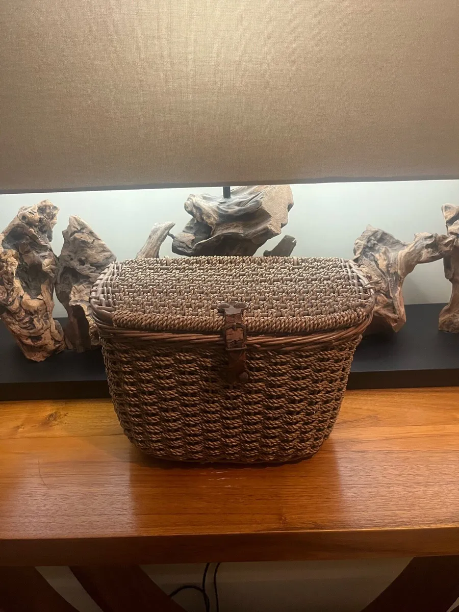 Vintage Fishing Wicker Trout Creel - Image 1