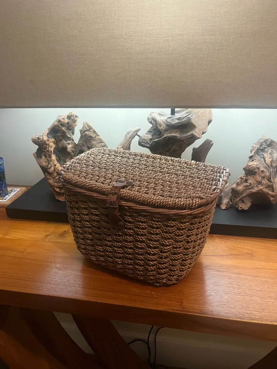 Vintage Fishing Wicker Trout Creel - Image 2
