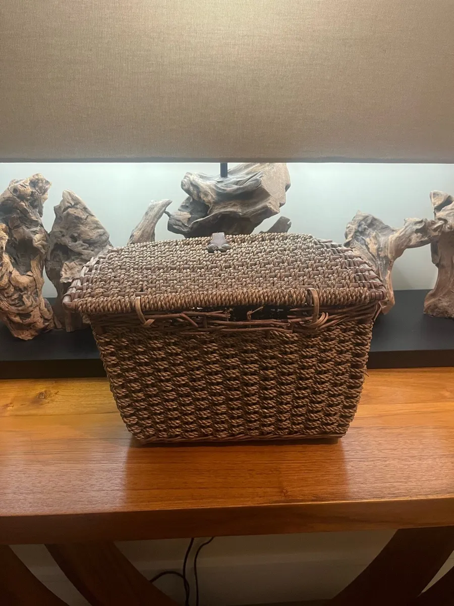 Vintage Fishing Wicker Trout Creel - Image 4