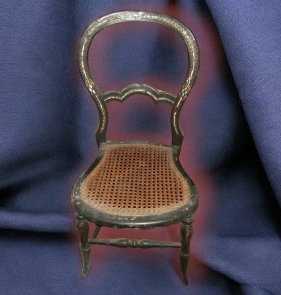 Victorian Chair With Mother Of Pearl Inlay - Image 4