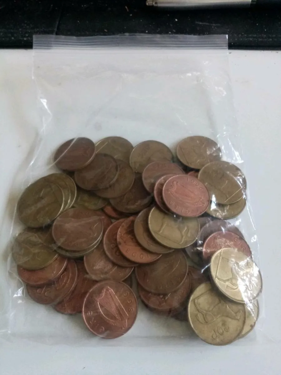 Bag of Old Irish Coins - Image 1