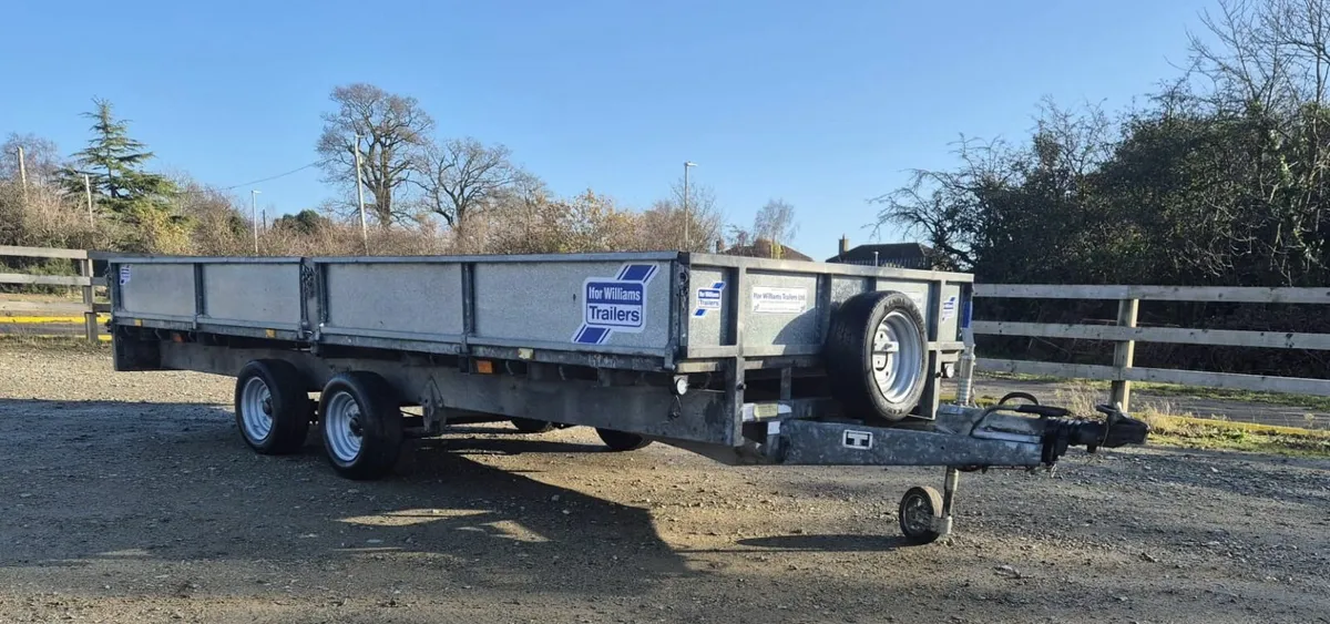 Ifor Williams 16 x 6,6 drop side trailer LM166 - Image 1
