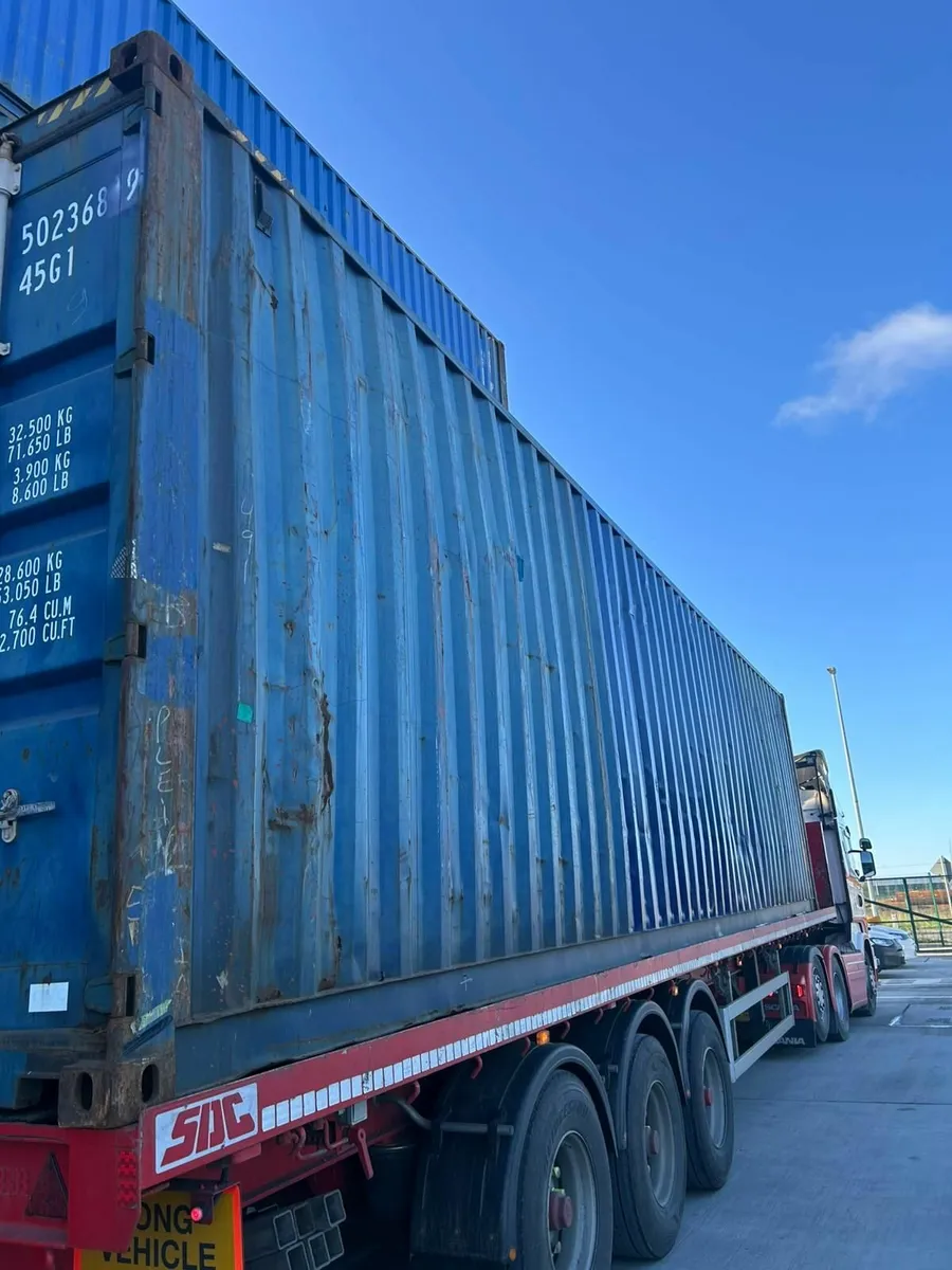 Used 40FT High Cube Shipping Containers - BLUE - Image 3