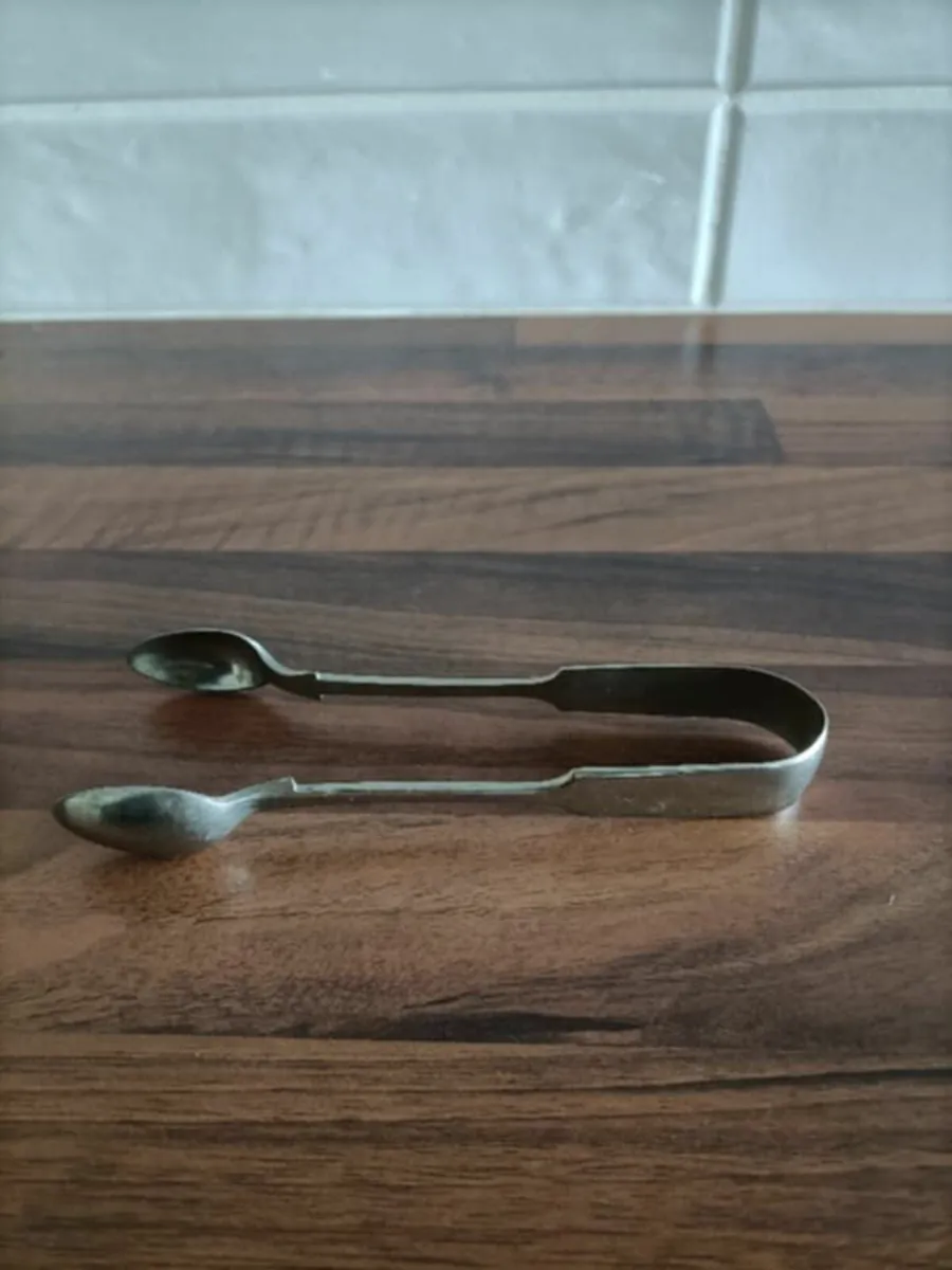Silver Plated Sugar Tongs - Image 2