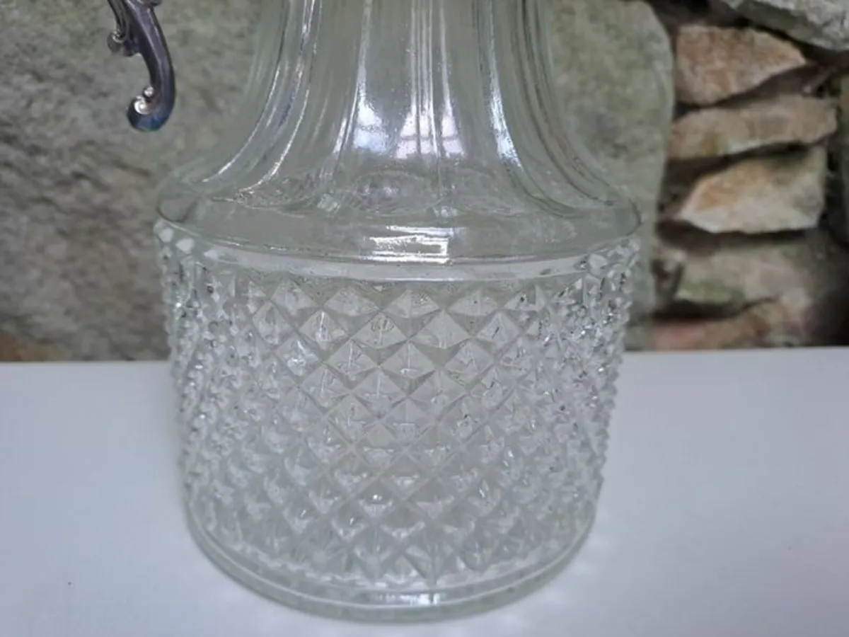 Glass Decanter silver plated - Image 4
