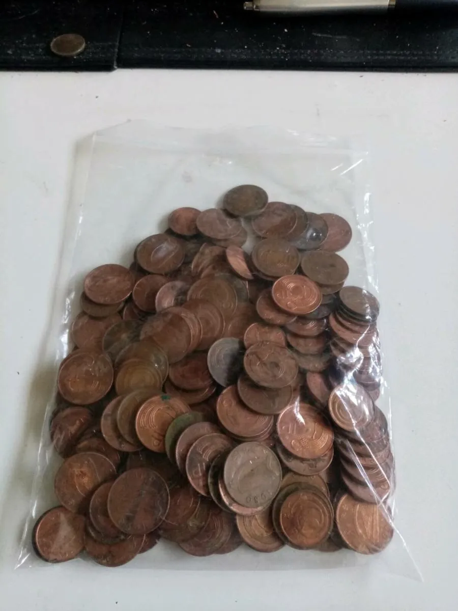 Bag of Old Irish Coins - Image 1