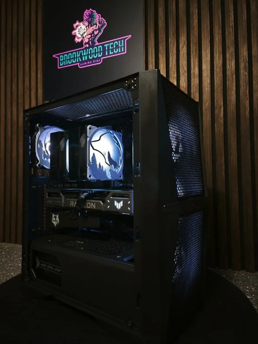 Brand NEW! Brookwood Tech Gaming PC BUILD! Wolf RX906XT/Ryzen 5/32GB RAM - Image 1