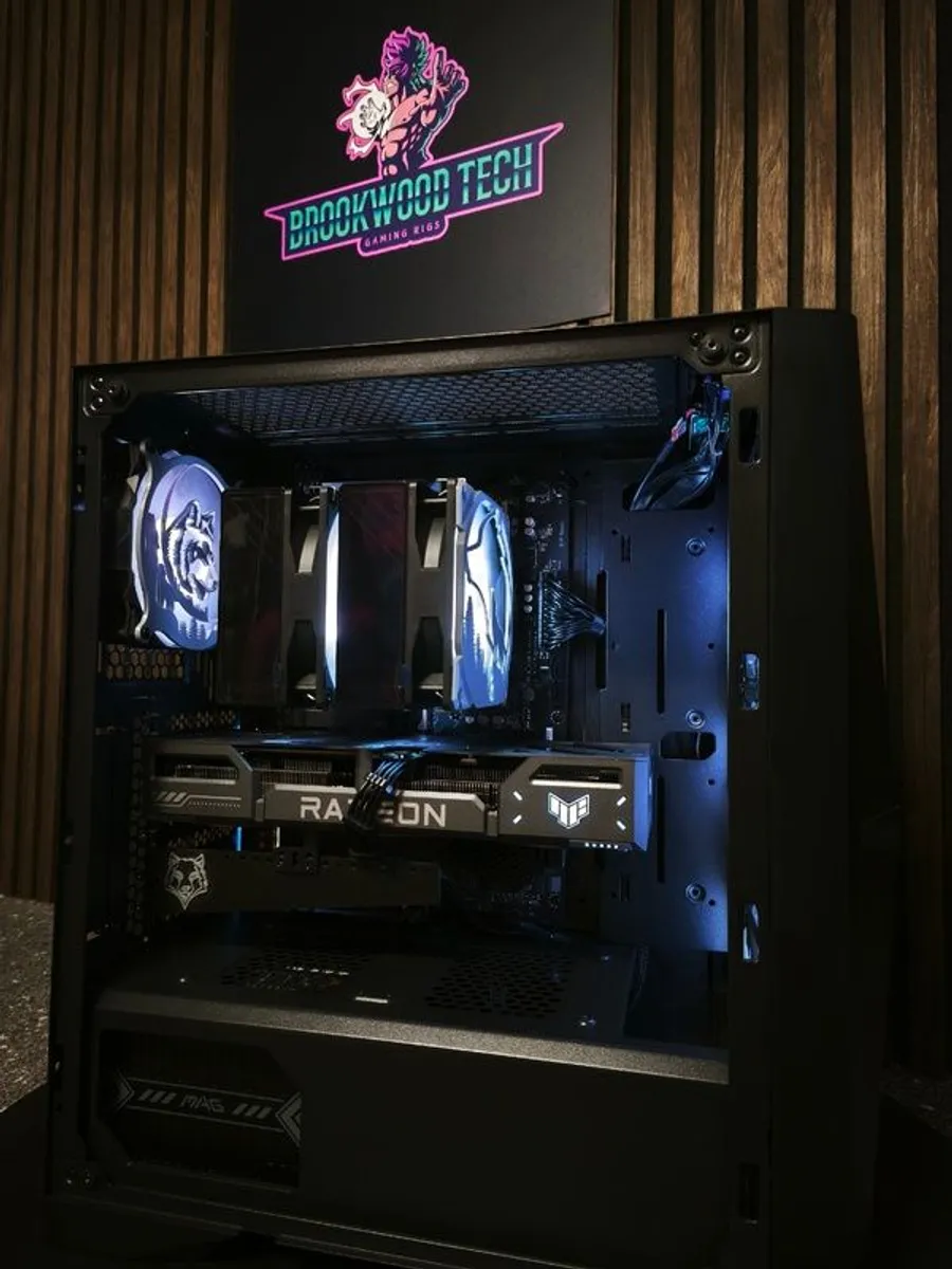 Brand NEW! Brookwood Tech Gaming PC BUILD! Wolf RX906XT/Ryzen 5/32GB RAM - Image 4