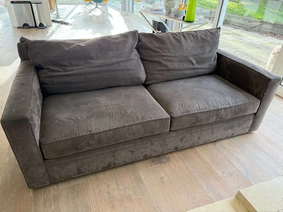 Dark grey 3 seater couch - Image 1