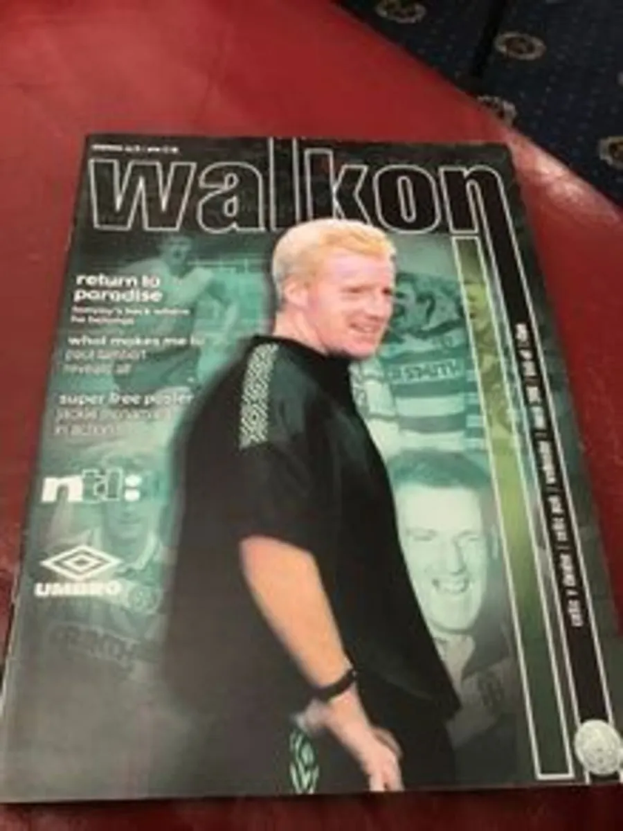 Celtic Football program V Dundee 1/3/2000