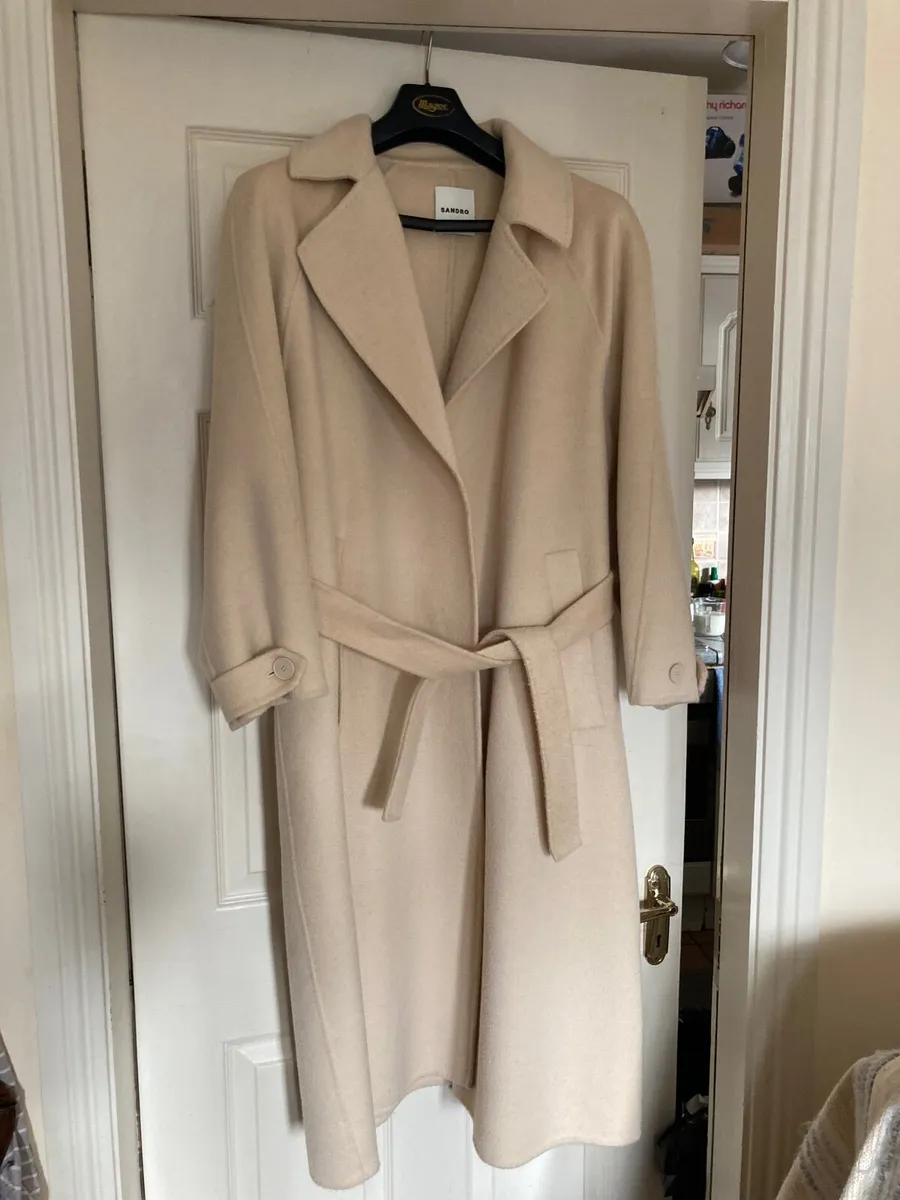 Sandro Ladies 100 % Wool Coat 38/40 - Image 1