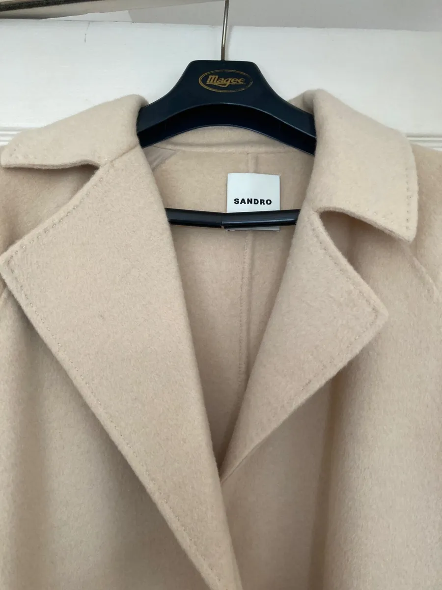 Sandro Ladies 100 % Wool Coat 38/40 - Image 2