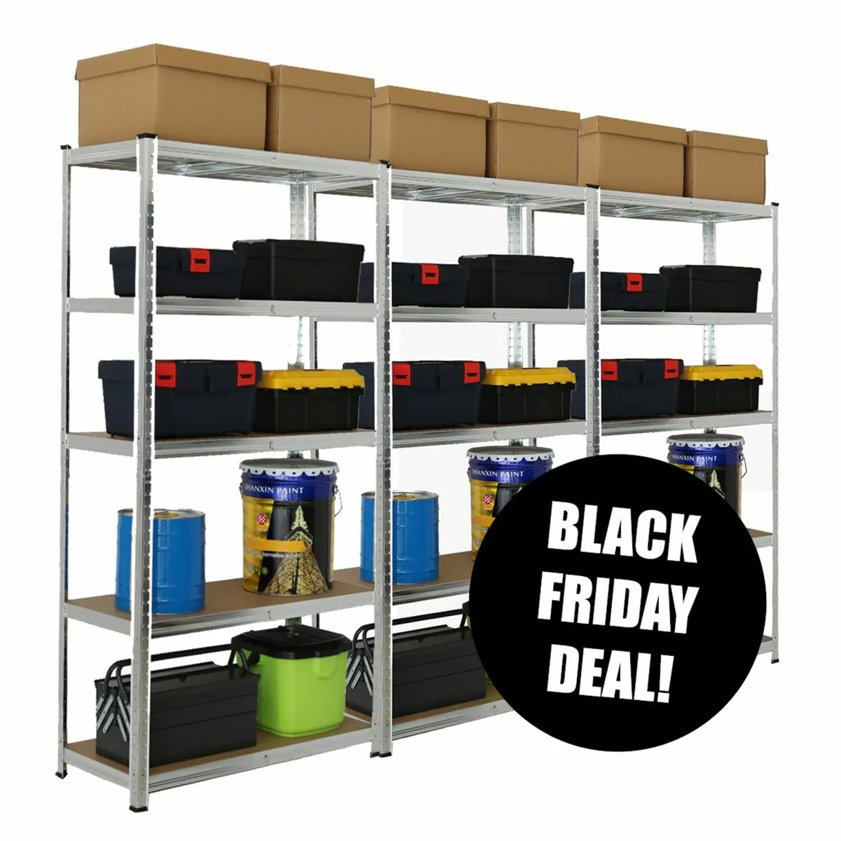 3 BAY SHELVING DEAL | BLACK FRIDAY €34 OFF!! - Image 1