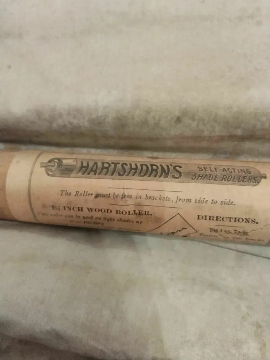 Antique Victorian Shop Window Blind - Image 4