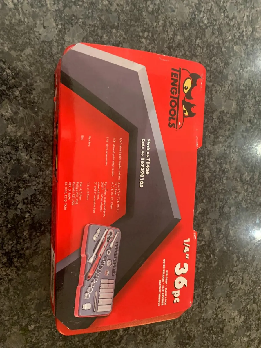 Teng Tools Socket Set 1/4" Drive - Image 2