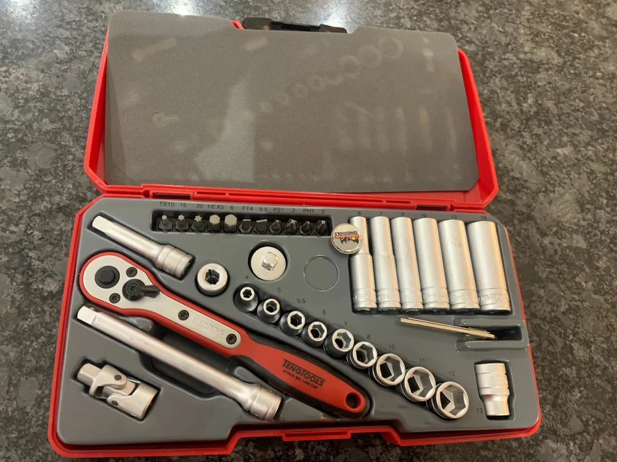 Teng Tools Socket Set 1/4" Drive - Image 1