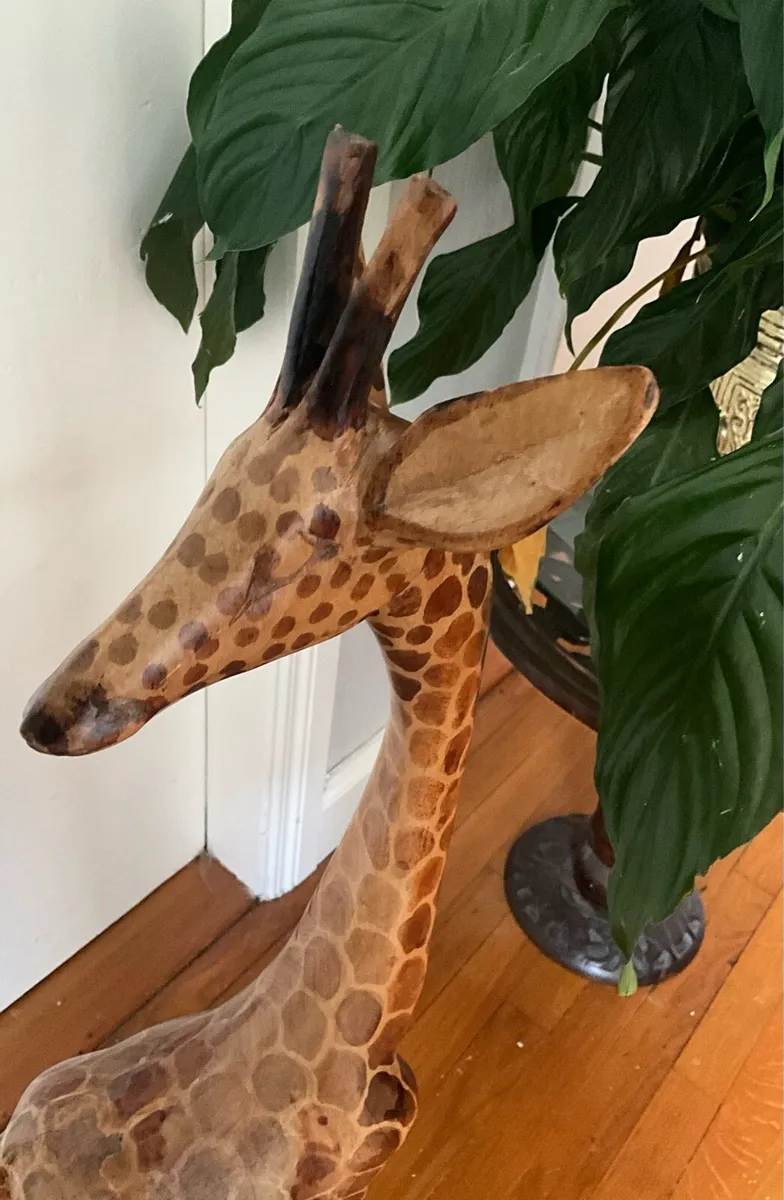 Vintage Kenyan Hand Carved Sculpture - Image 4