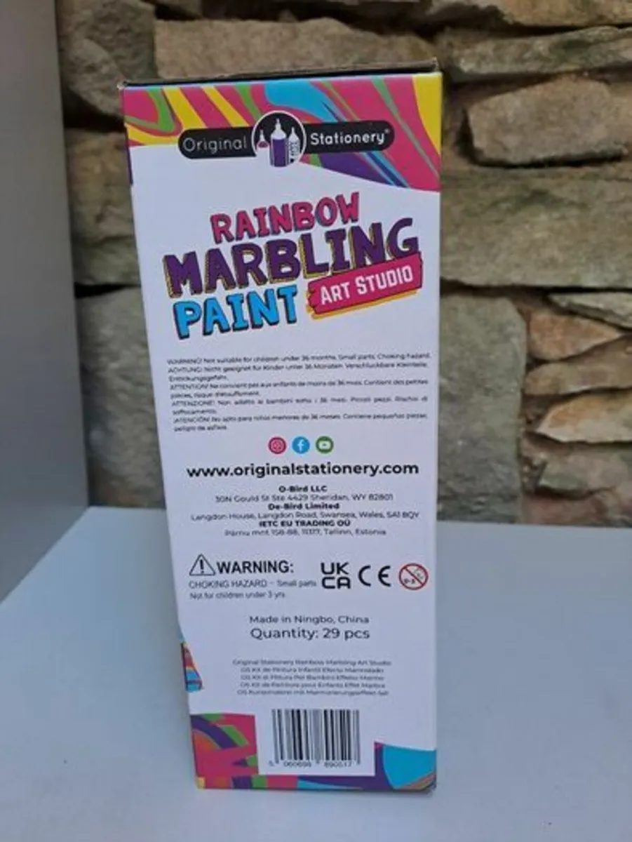 Rainbow Marbling paint art kit NEW - Image 3