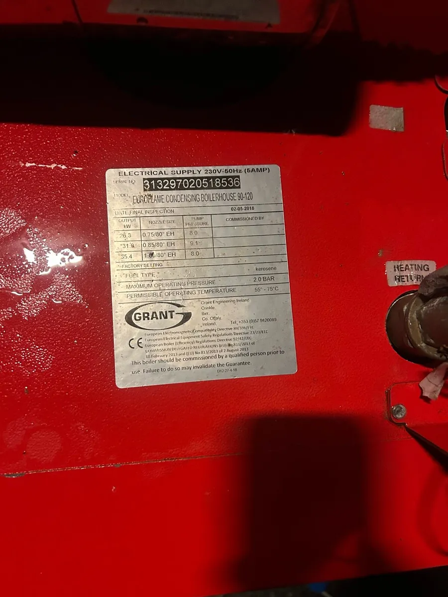 Grant vortex boiler - Image 1