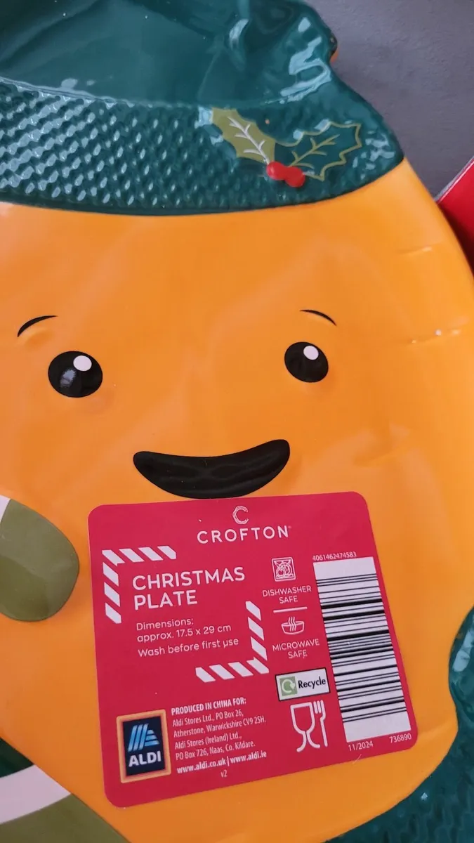Kevin the carrot christmas jar and plate - Image 2