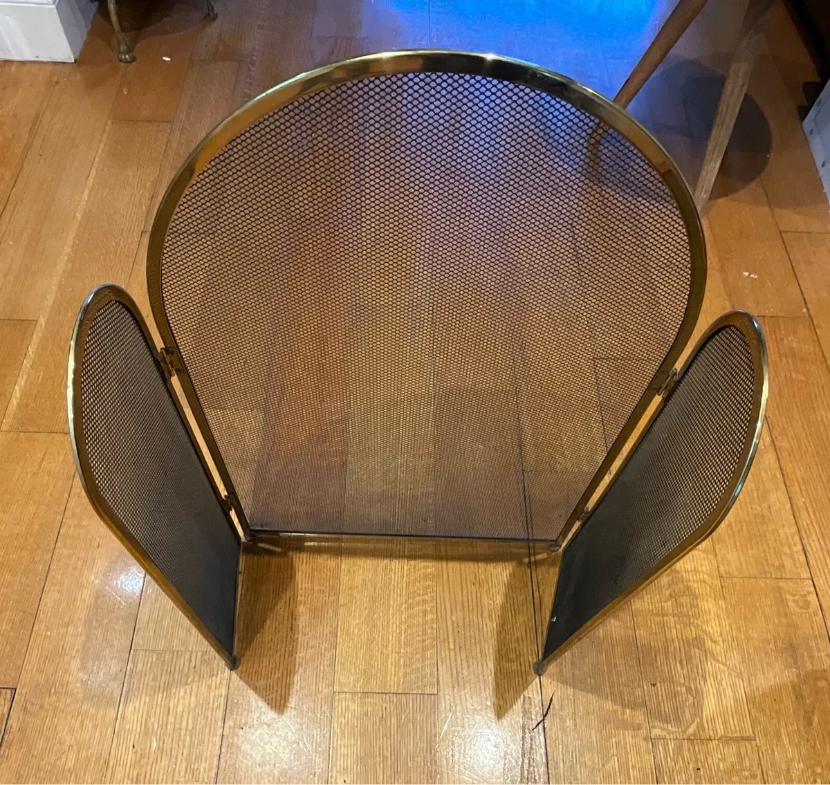 Brass 1950s Three Panel Firescreen - Image 2