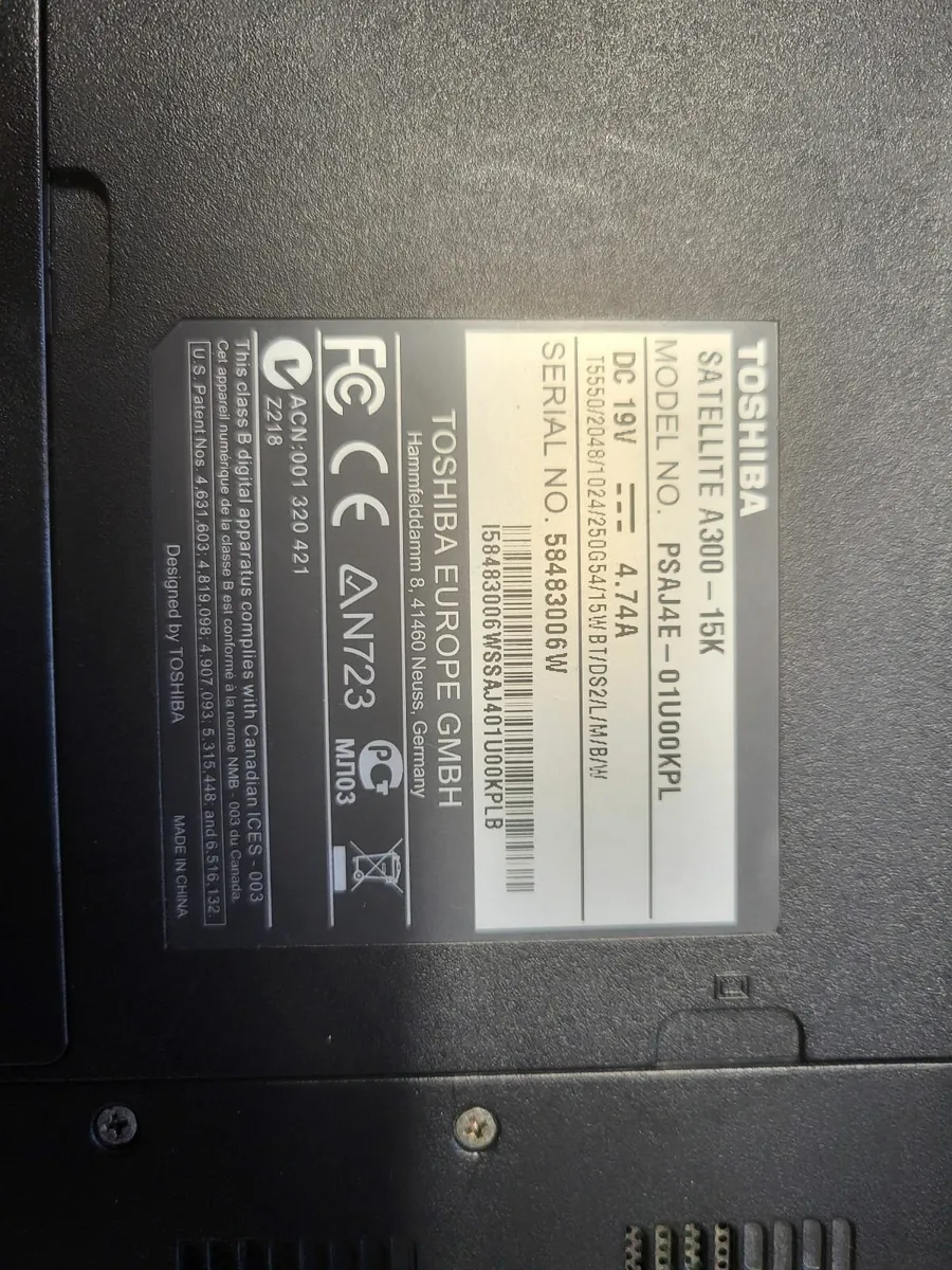 Laptop Toshiba - Image 2