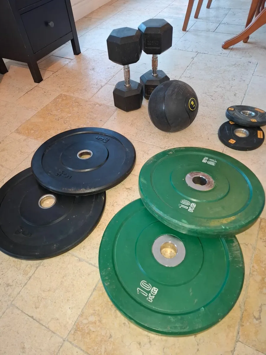 Barbell plates - 20, 10, 5 and 2.5 kg - Image 2
