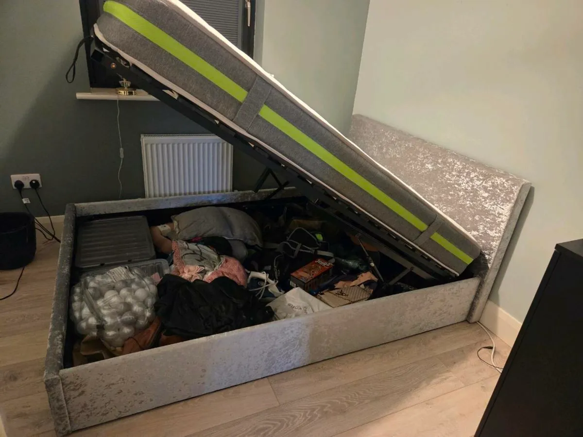 Double Ottoman Bed with Mattress - Image 2