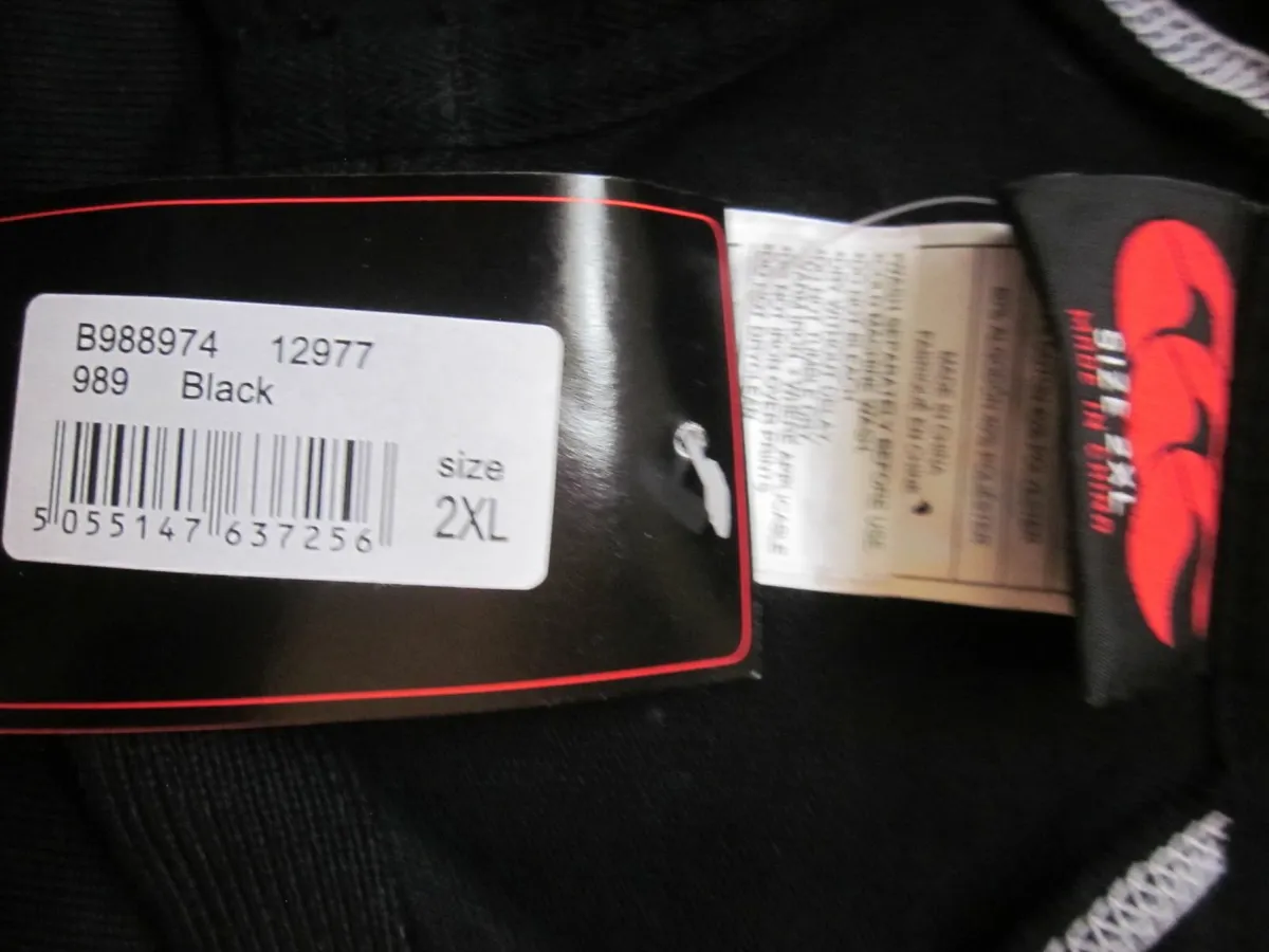 Canterbury big logo uglyblue/black rugby polo 2XL - Image 3