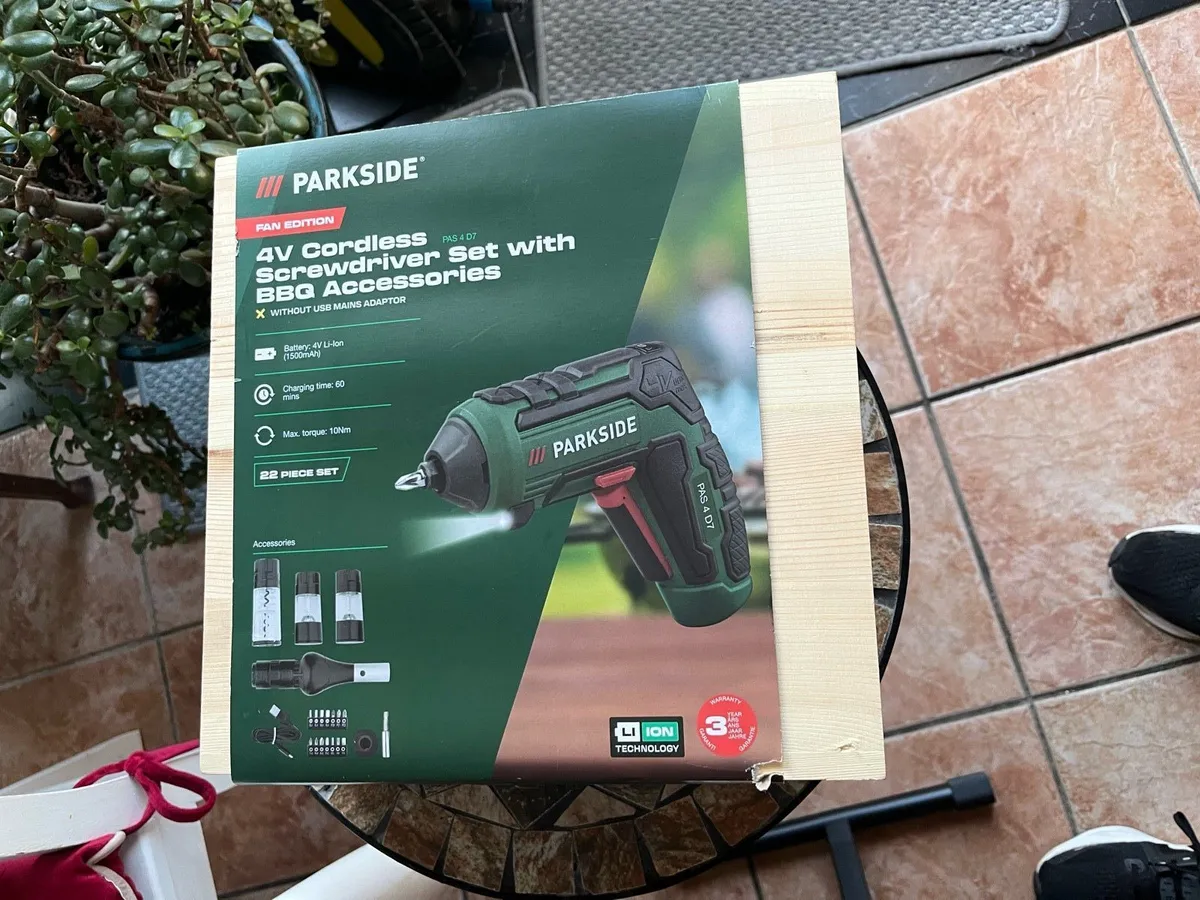 Parkside 4V Cordless Drill  with BBQ accessories - Image 2
