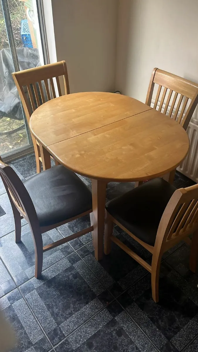 Dining table and chairs