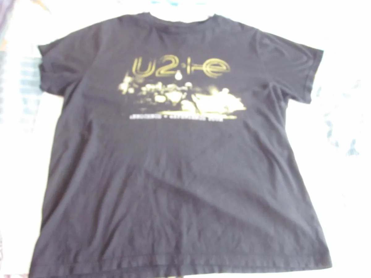 U2 Innocence + Experience Tour 2015 Black T Shirt - Image 1