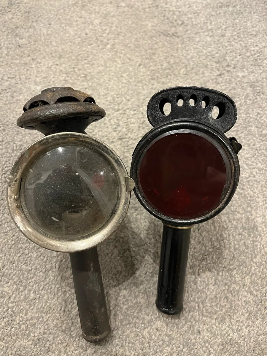 2 Luxor Bicycle Candle Lamps - Image 1