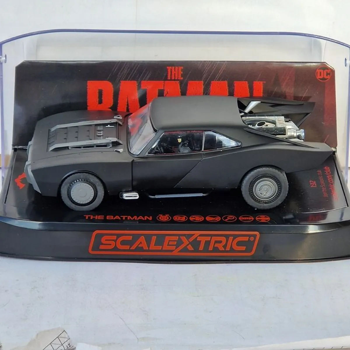 Scalextric Batmobile: The Batman 2022 Slot Car ( C4442 street classic tv ) - Image 1
