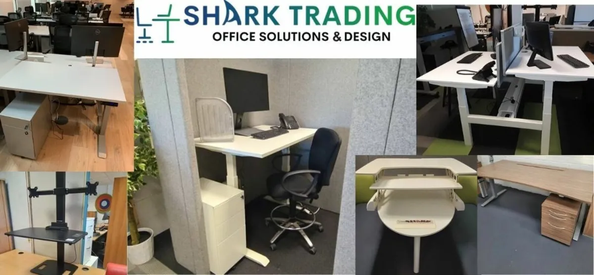 Various Sit/Stand Desks Electric & Manual - Image 1