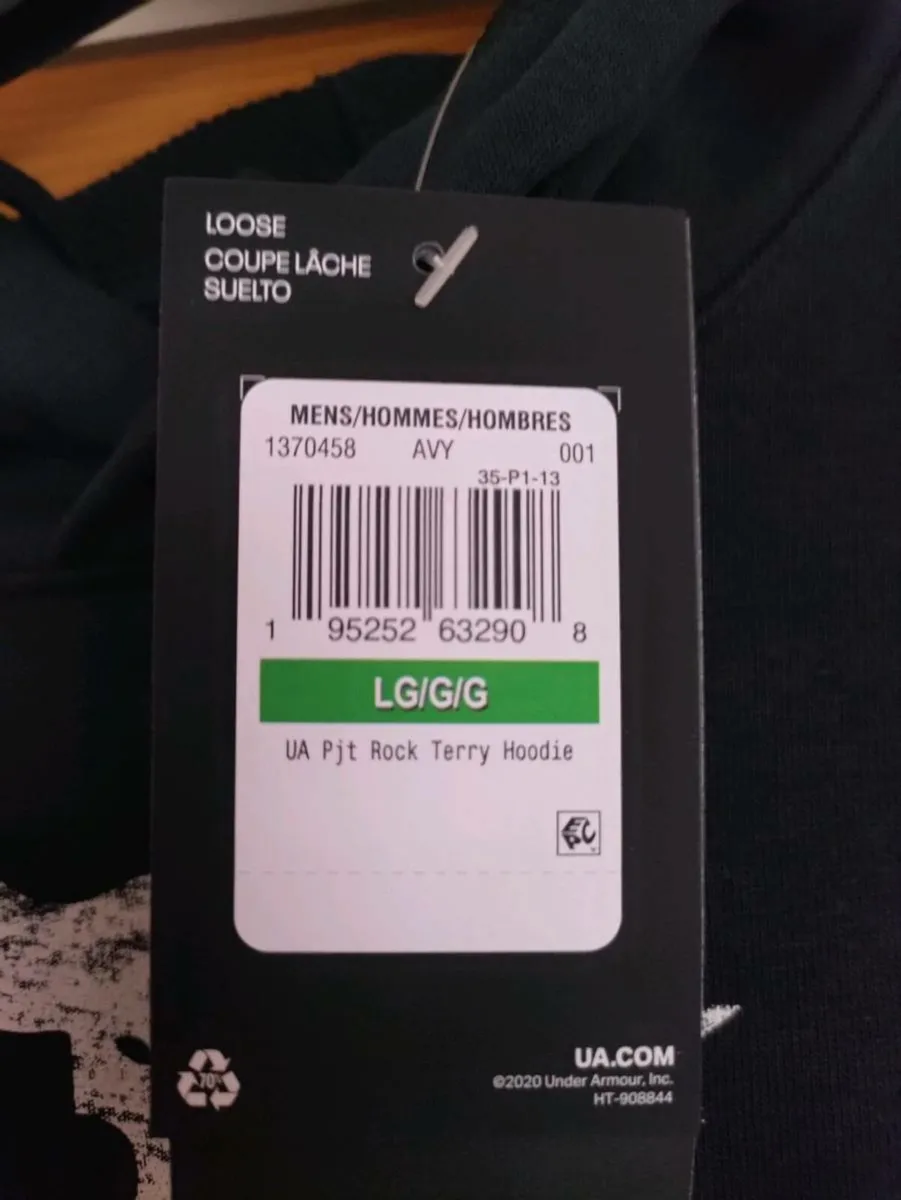 UA Project Rock hoodie L New - Image 4