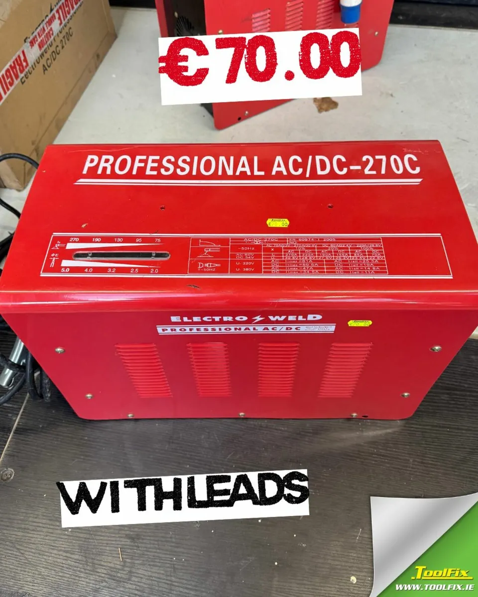 Electroweld 270 Amp Stick Welder   €70.00