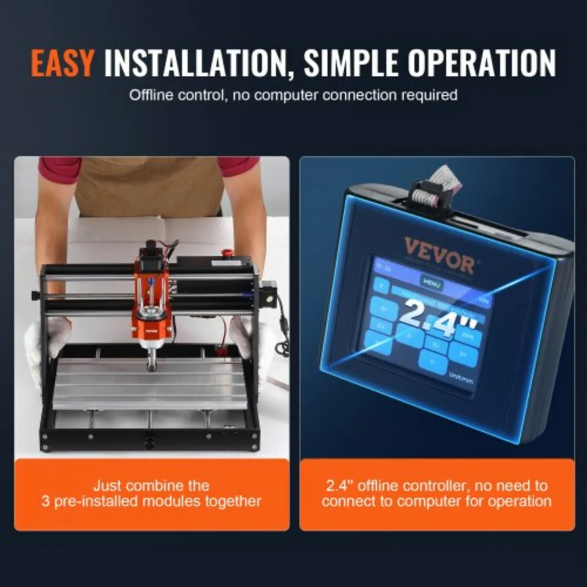 CNC Router Machine, 120W, 3 Axis GRBL Control Wood - Image 3